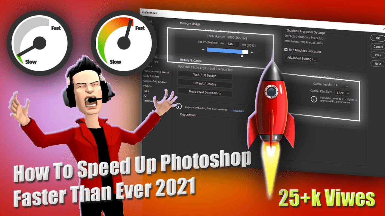 How To Speed Up Photoshop Faster Than Ever 2021
