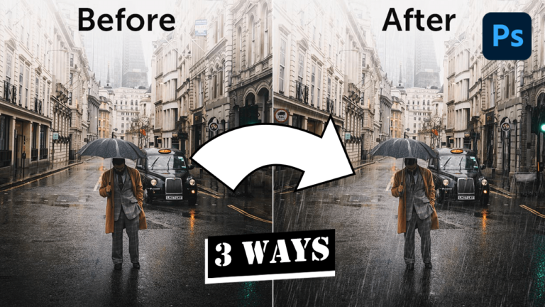 rain effect in photoshop