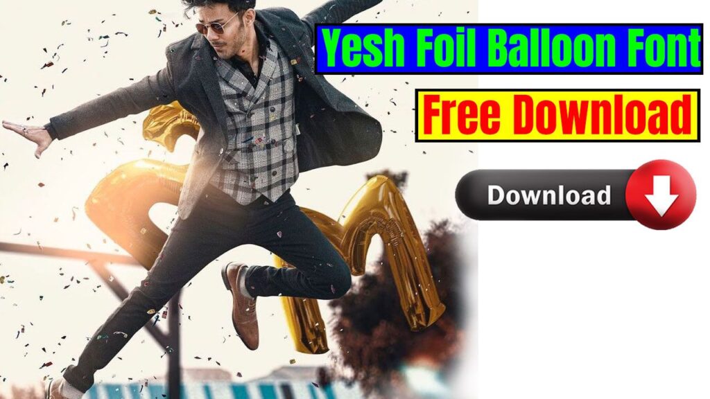 Foil Ballon font 1