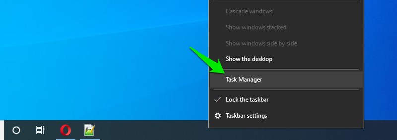 How To speed up Windows 10 Faster Than Ever 2022 3 task manager from taskbar1