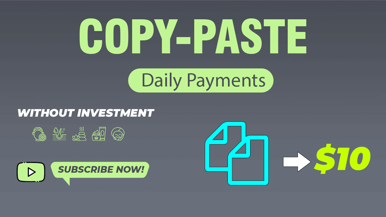 online copy paste jobs without investment daily payment
