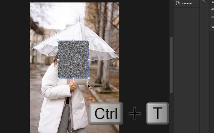 rain effect in photoshop