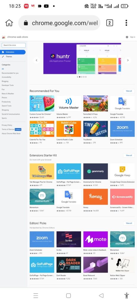 Chrome Extensions On Android