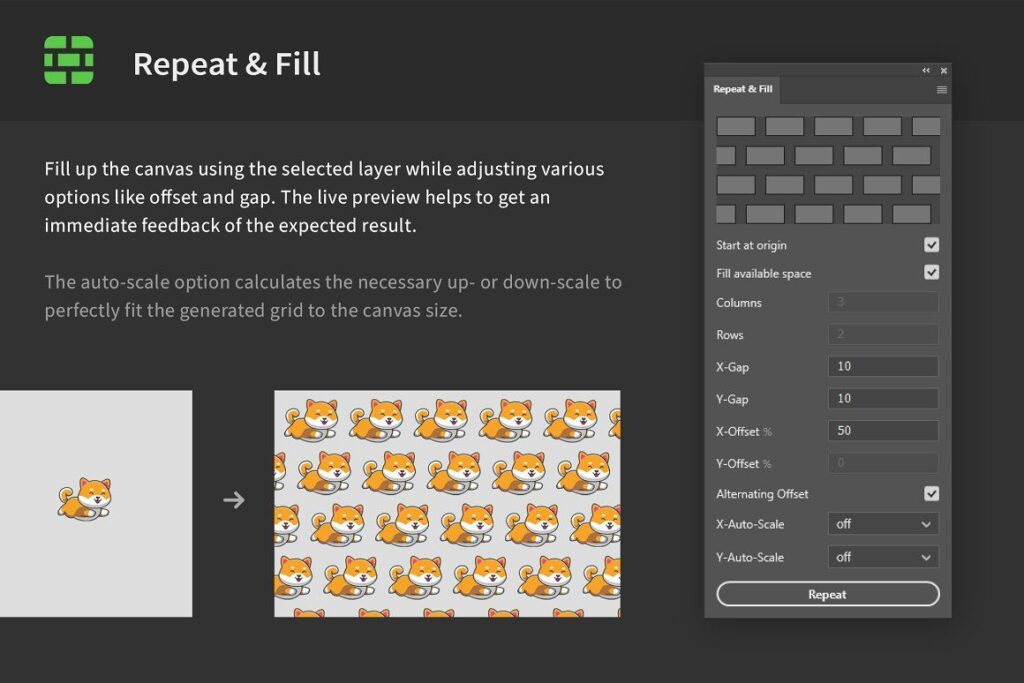 seamless 2 pattern utility plugin