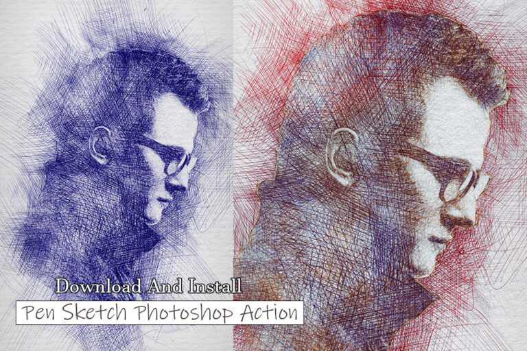 Pen Sketch Photoshop Action