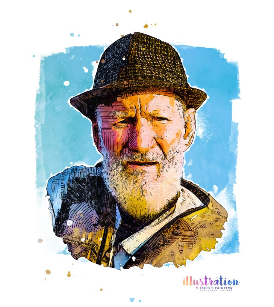 Illustration Sketch Painting Photoshop Action
