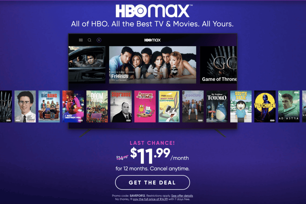 hbo max student discount