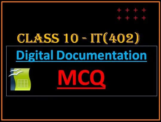 digital documentation class 10 mcq with answers