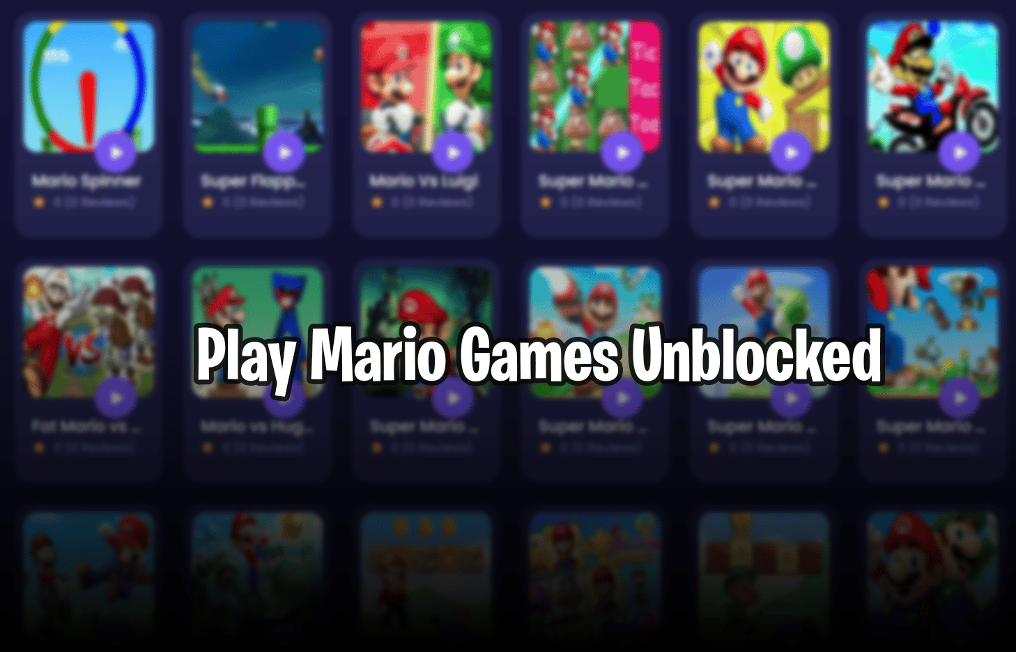 Play Mario Games Unblocked