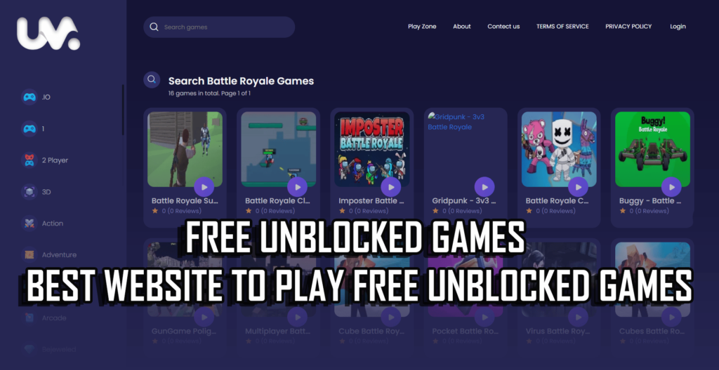 free unblocked games