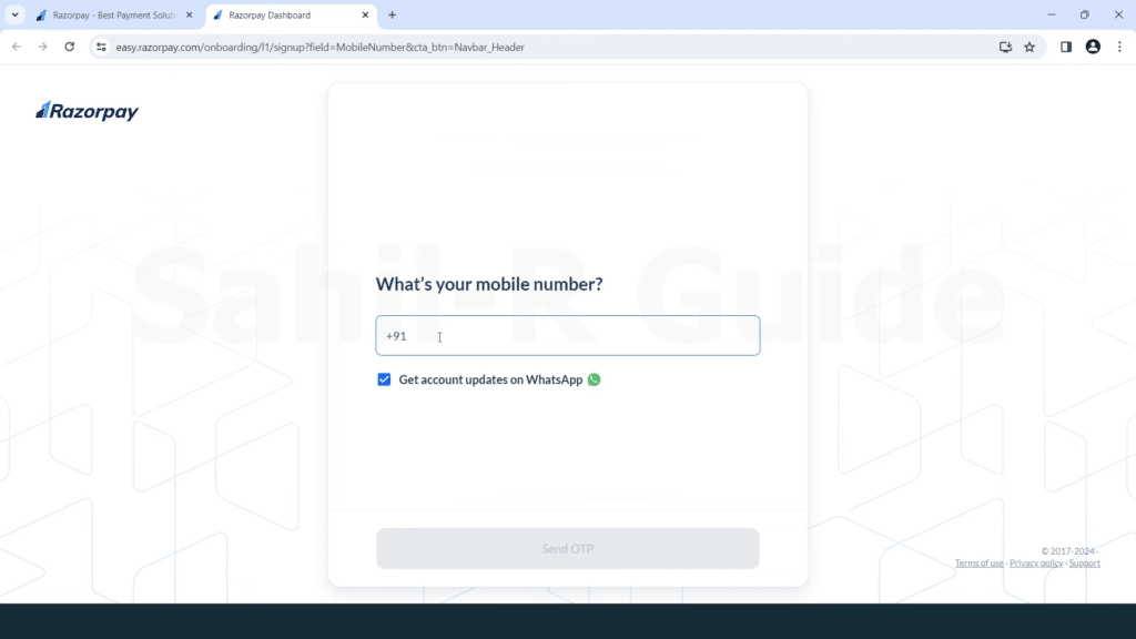 Razorpay Account Activation
