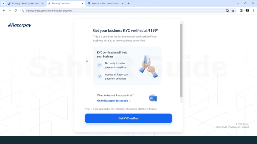 Razorpay Payment Gateway Apply Complete Guide 2024 Razorpay Merchant Account Apply Process SRG 16