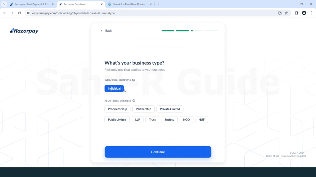 Razorpay Payment Gateway Apply Complete Guide 2024 Razorpay Merchant Account Apply Process SRG 6
