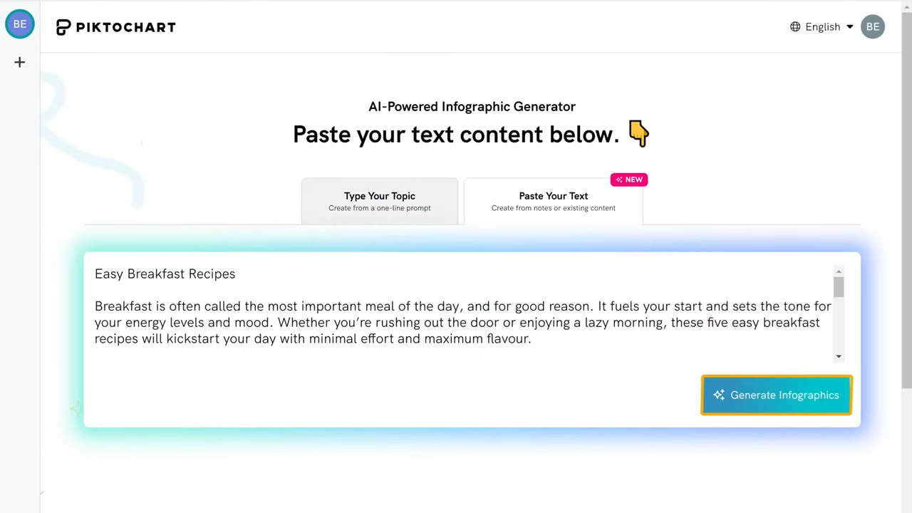 How to Generate Stunning Infographic 😎 in ONE Click Text to Infographic 2 30 screenshot
