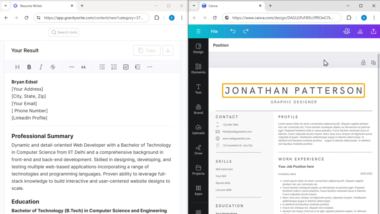 How to Write a Professional Resume 📄 Using AI 2024 2 37 screenshot