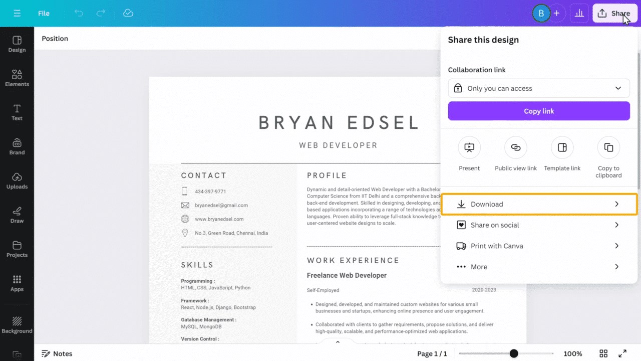 How to Write a Professional Resume 📄 Using AI 2024 3 9 screenshot