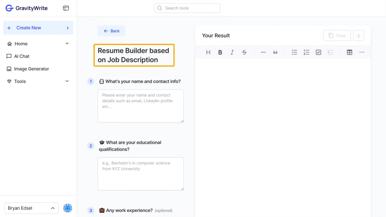 How to Write a Professional Resume 📄 Using AI 2024 5 34 screenshot 1 1