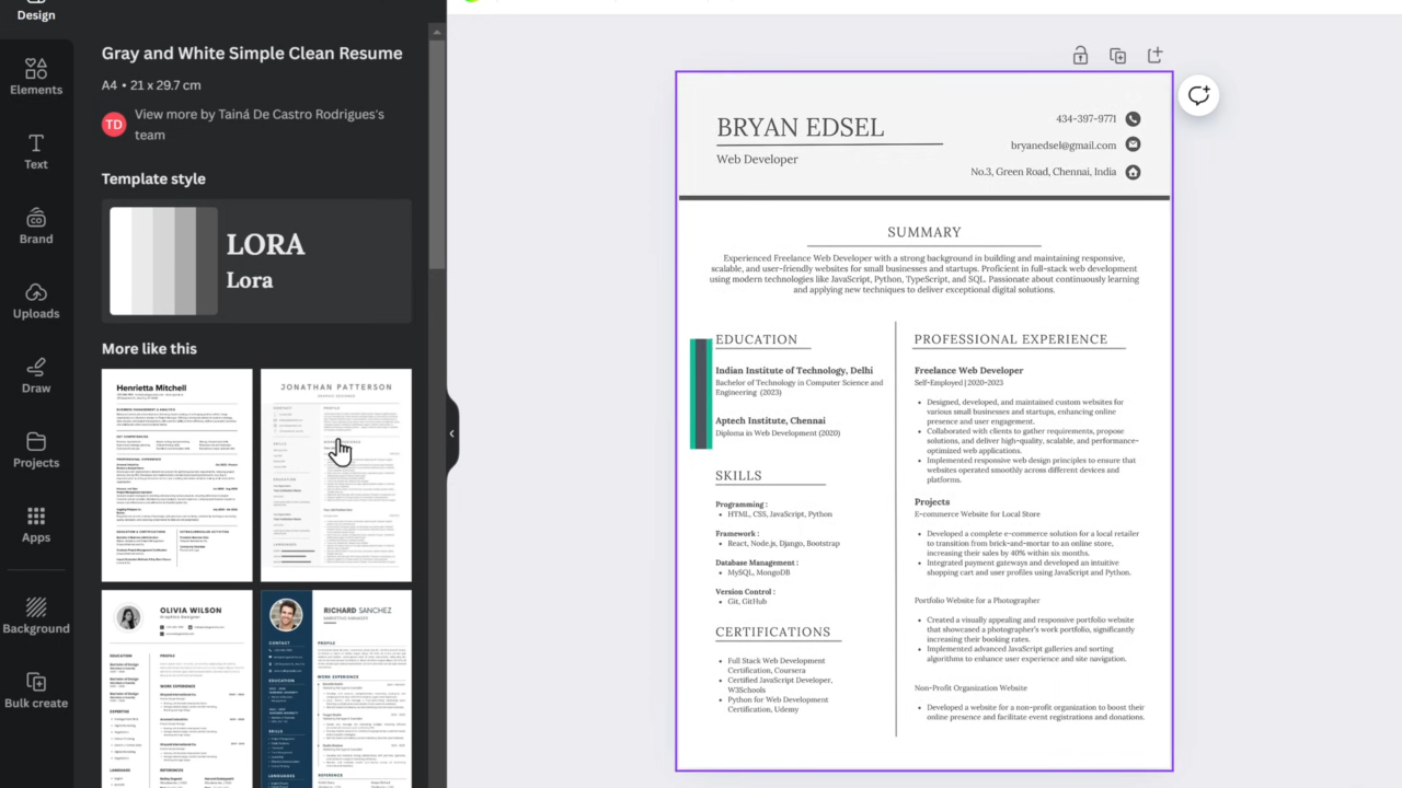 How to Write a Professional Resume 📄 Using AI 2024 6 33 screenshot