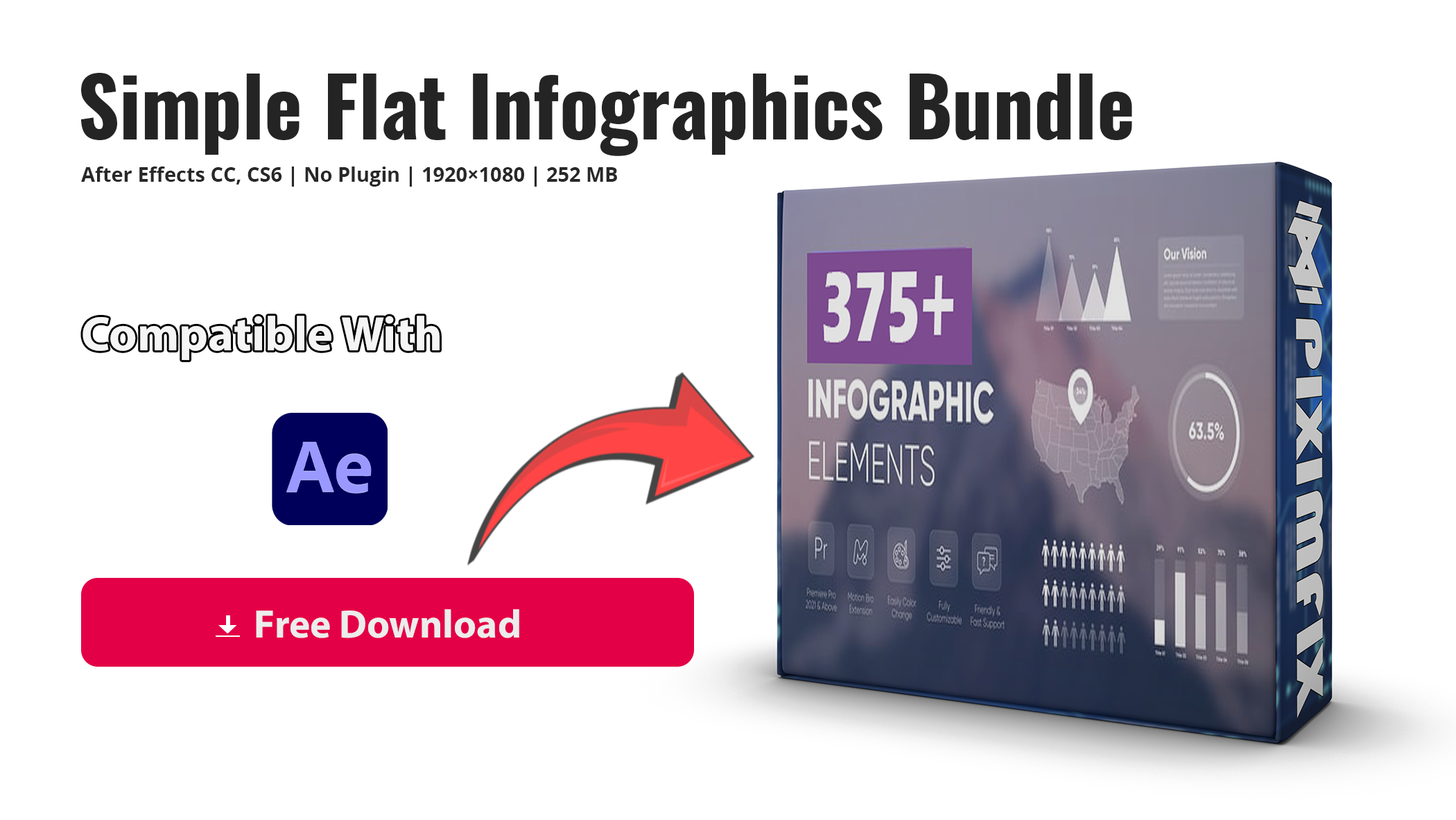 Simple Flat Infographics Bundle