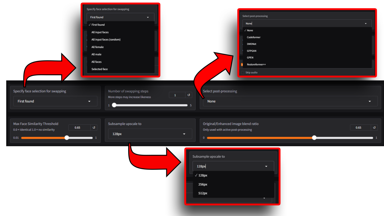 Specify Face Selection for Swapping