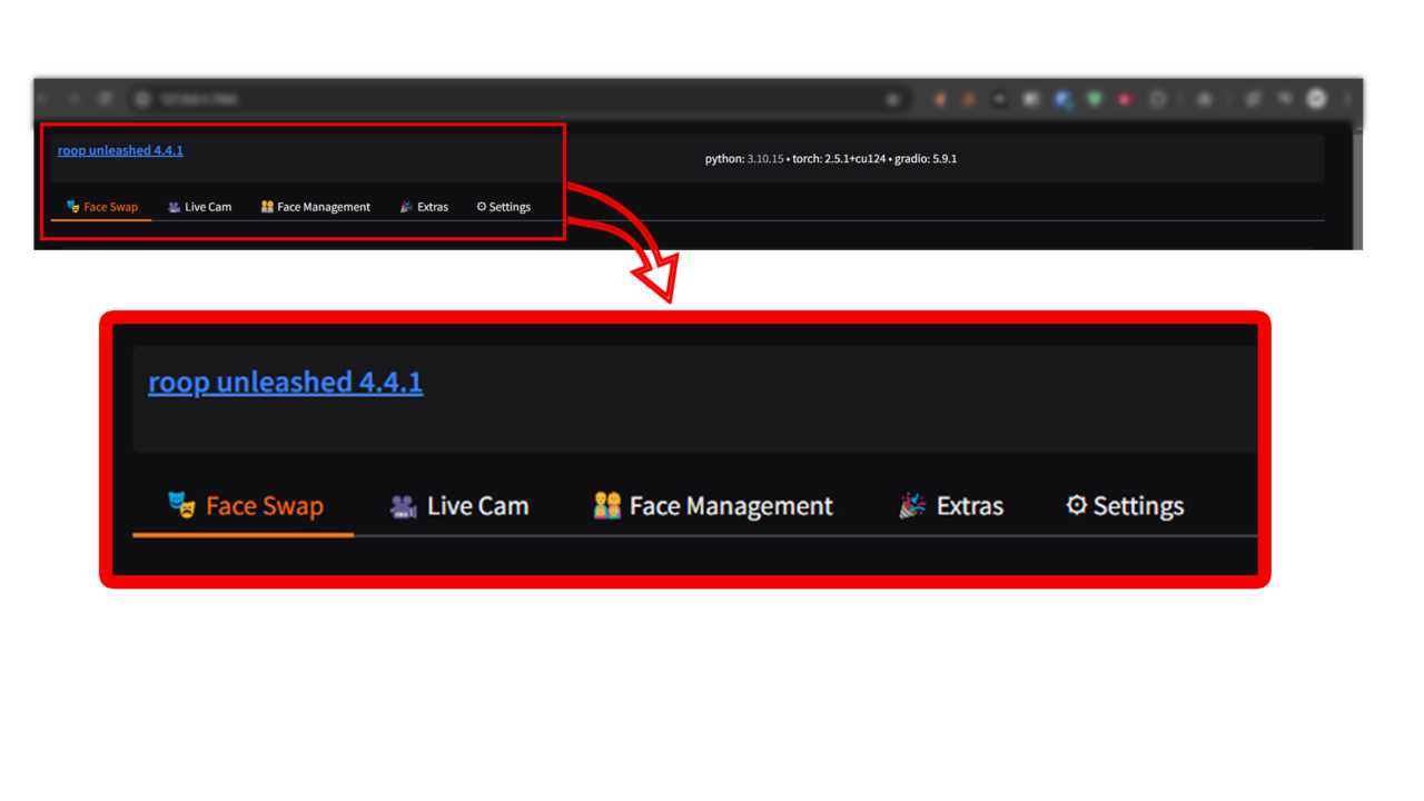 Top Navigation Tabs