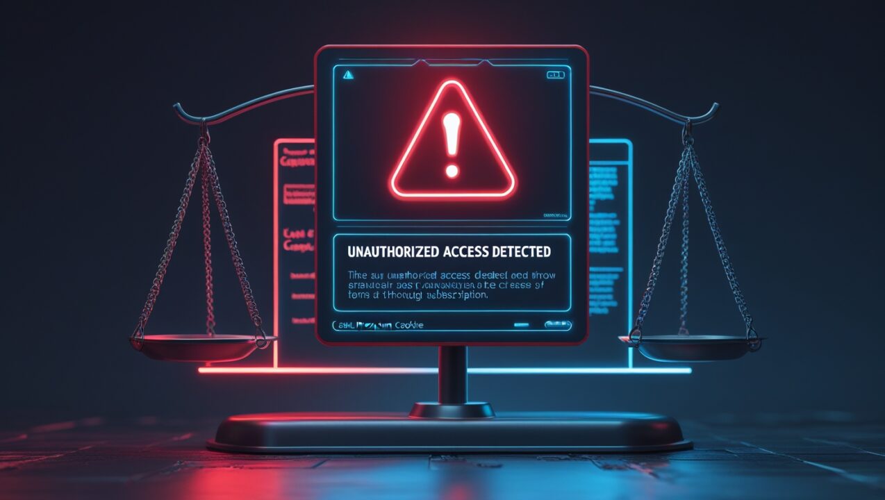 Leonardo Phoenix 10 A digital security warning screen with a g 2
